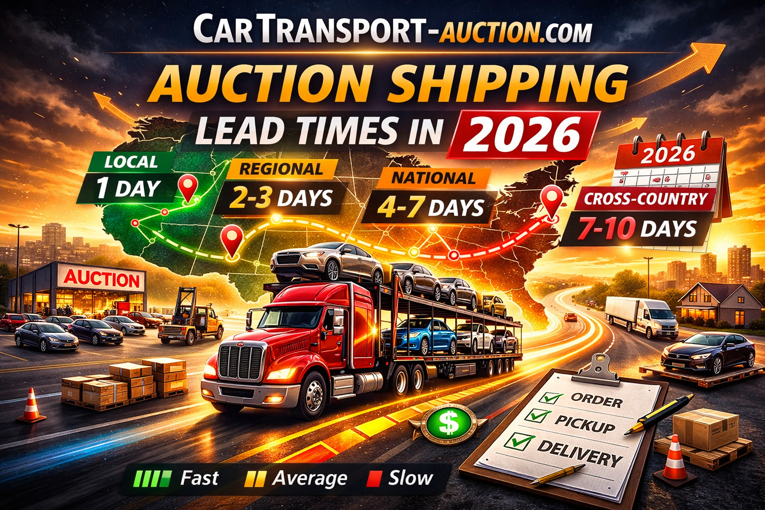 Auction Shipping Lead Times in 2026
