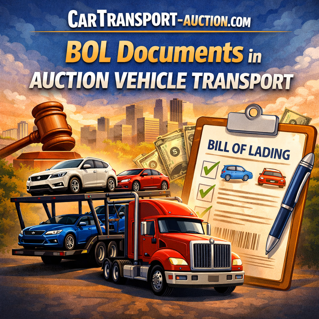 BOL Documents in Auction Vehicle Transport