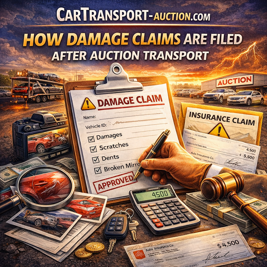 How Damage Claims Are Filed After Auction Transport