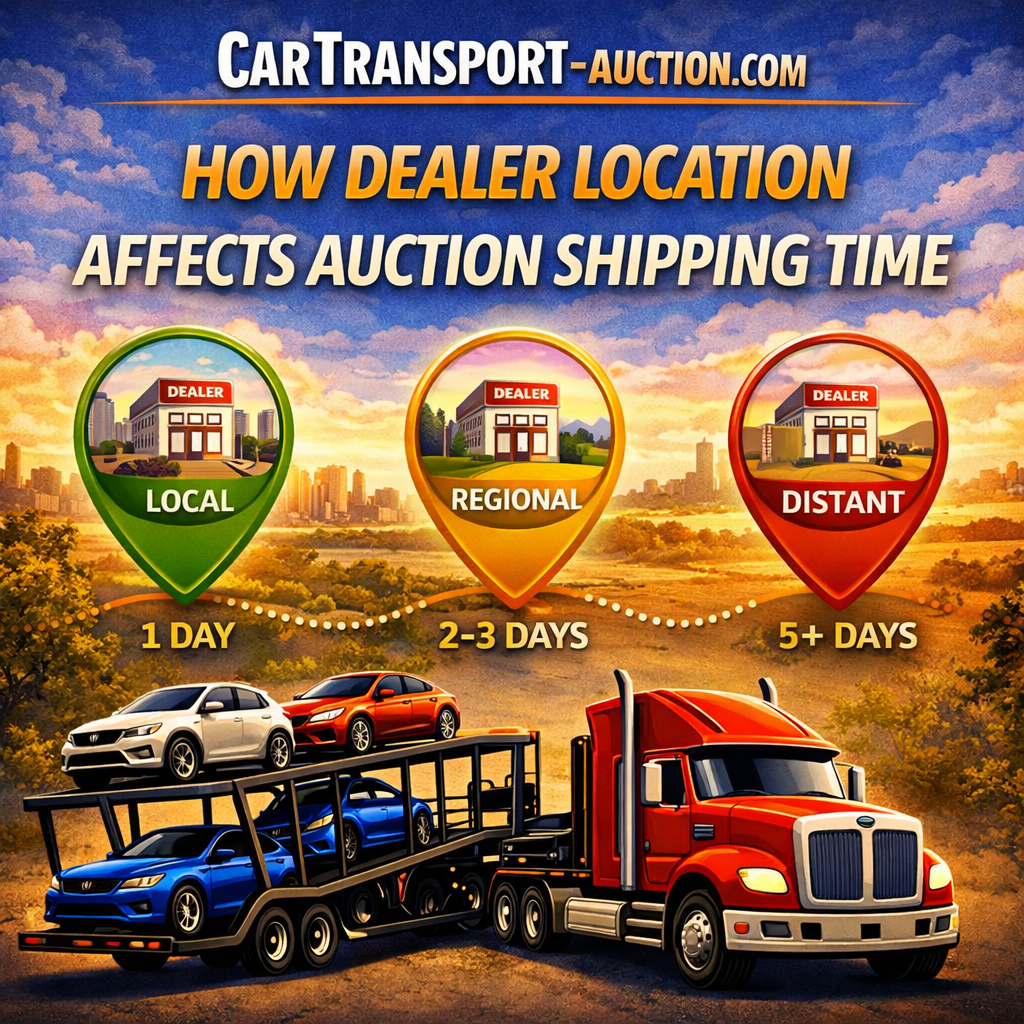How Dealer Location Affects Auction Shipping Time